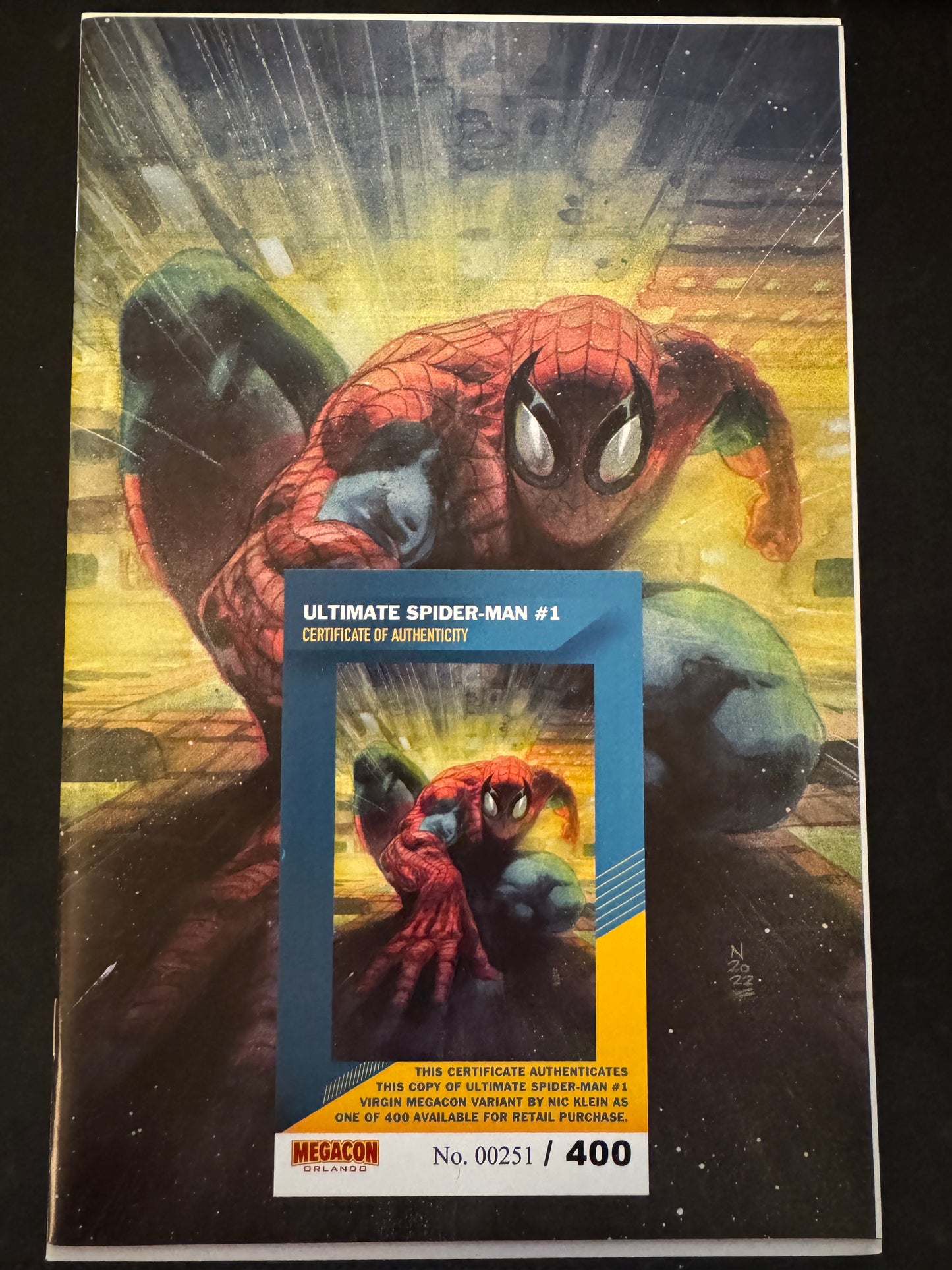 Ultimate Spider-Man Issue #1 - Nic Klein - 2024 MegaCon - The Comic Mint - Virgin (Limited 400)