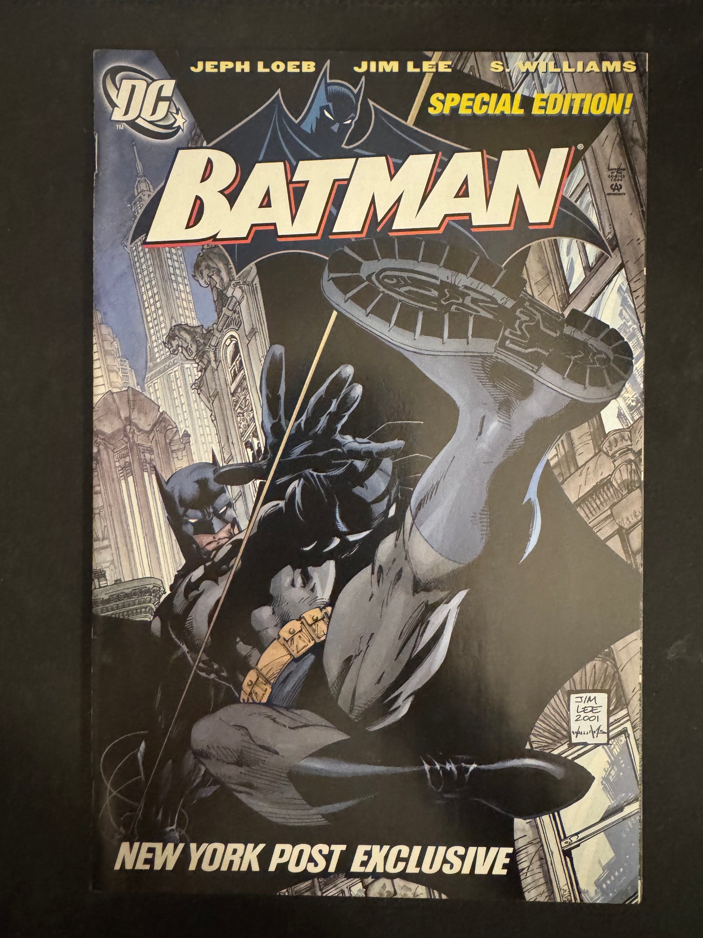 Batman Issue #608 - Jim Lee - New York Post Special Edition Reprin