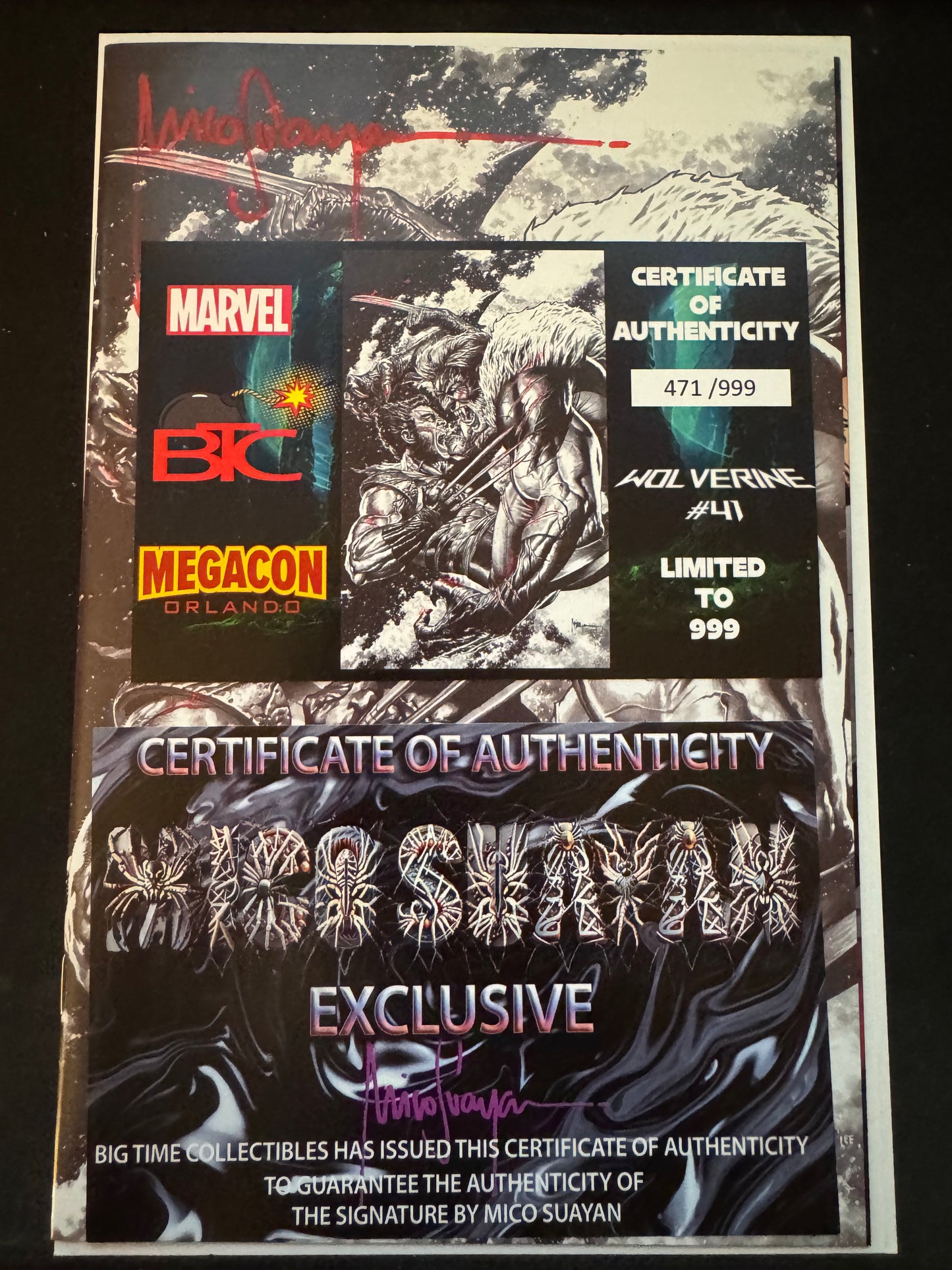 Wolverine Issue #41 - Mico Suayan - Big Time Collectibles - Color Splash Virgin (Limited 999)