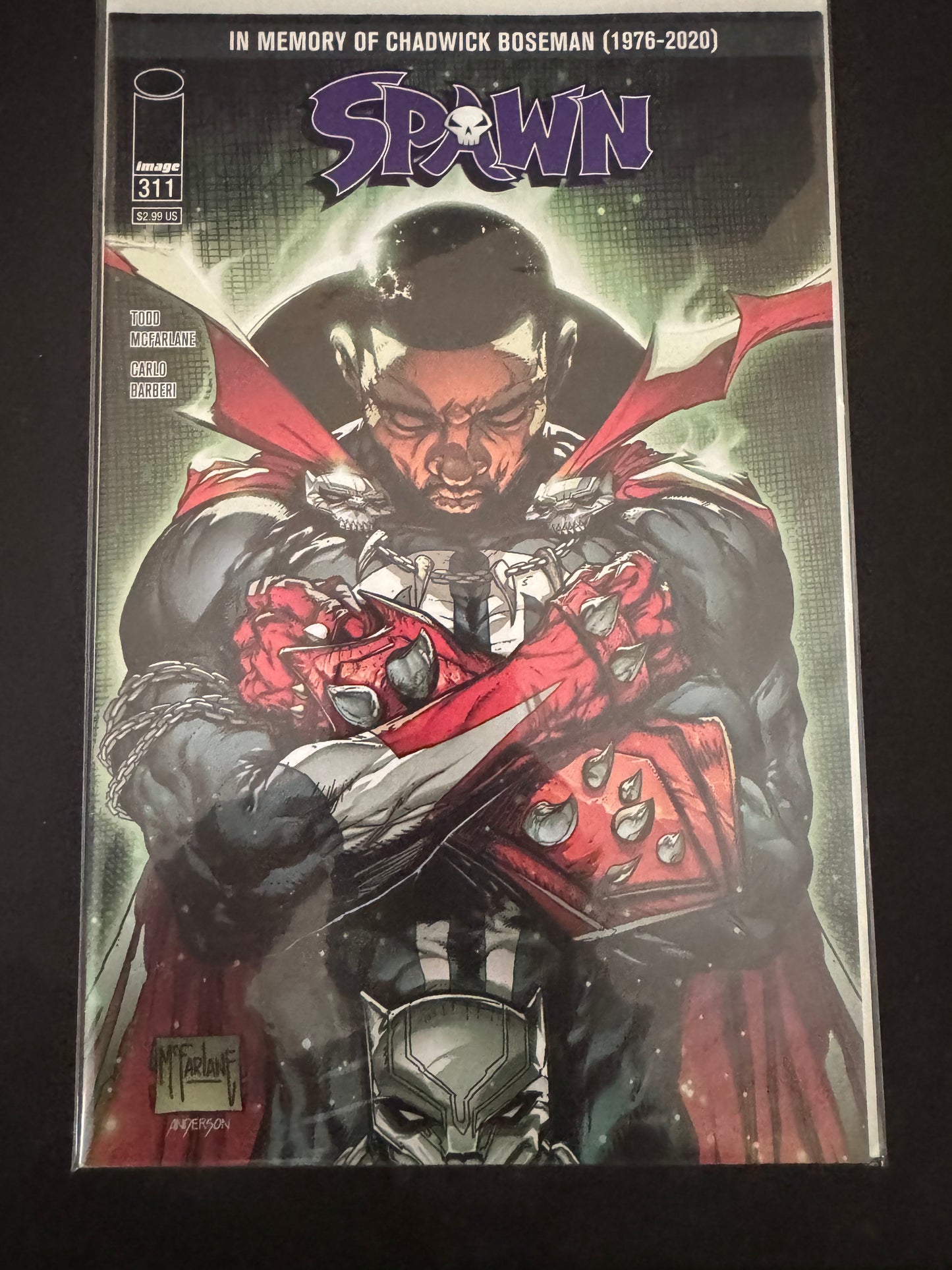 Spawn Issue #311 - Todd McFarlane - Chadwick Tribute