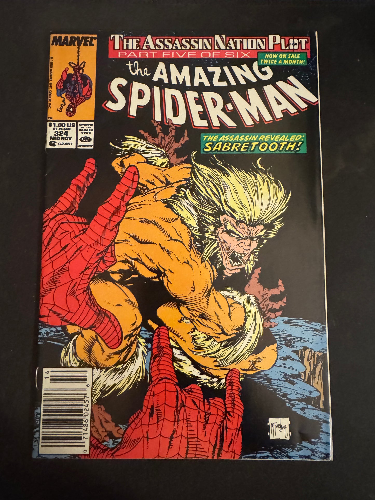 Amazing Spider-Man Issue #324 - Todd McFarlane - Newsstand