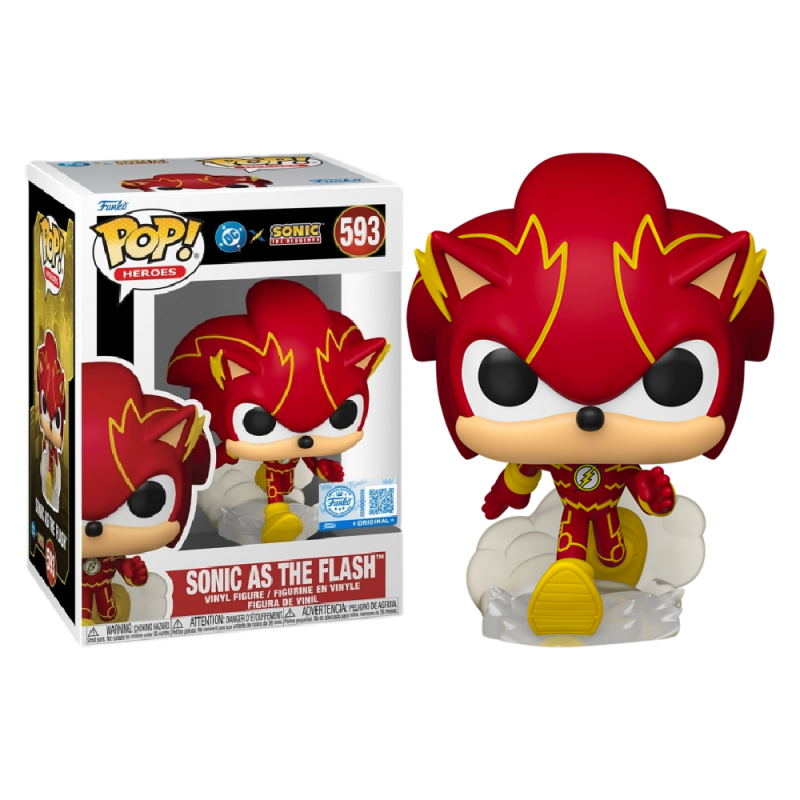 Funko Pop 593 SONIC as the FLASH DC x Sonic the Hedgehog Target Exclusive