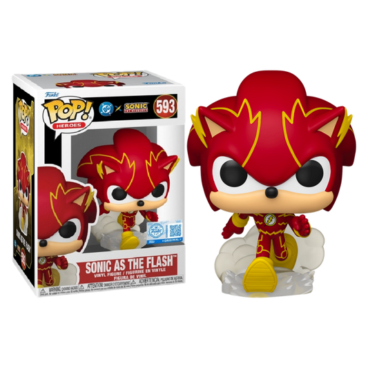 Funko Pop 593 SONIC as the FLASH DC x Sonic the Hedgehog Target Exclusive